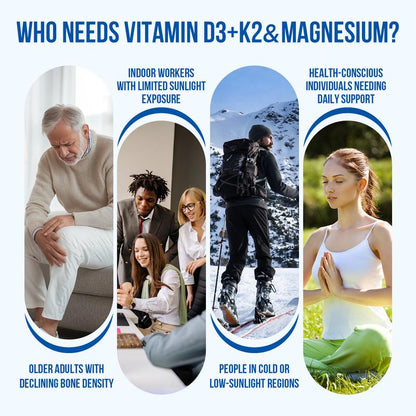 Newcore Liquid Magnesium Complex with Vitamin K2 & D3 10.58oz - Includes Glycinate & L-Threonate for Muscle Heart & Relaxation Support